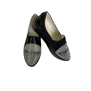 Italina Women's Platform Black Shoes